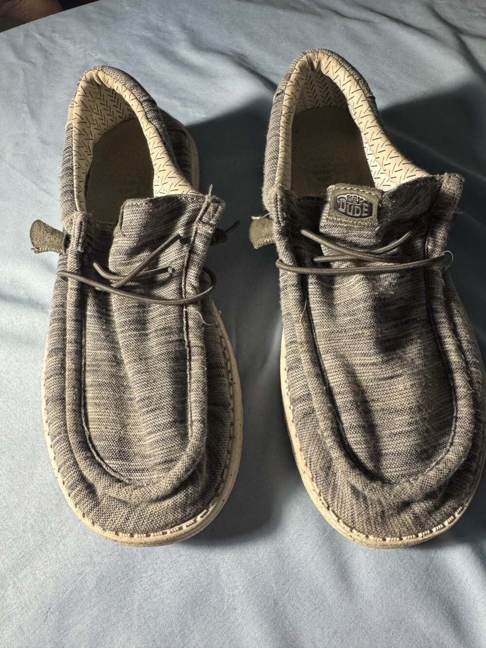 Hey Dude Wally Sox Grey Slip On Shoes